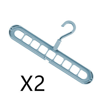9-Hole Folding Clothes Hanger Organizer, hanger stacker, closet organizer and clothes hanger holder