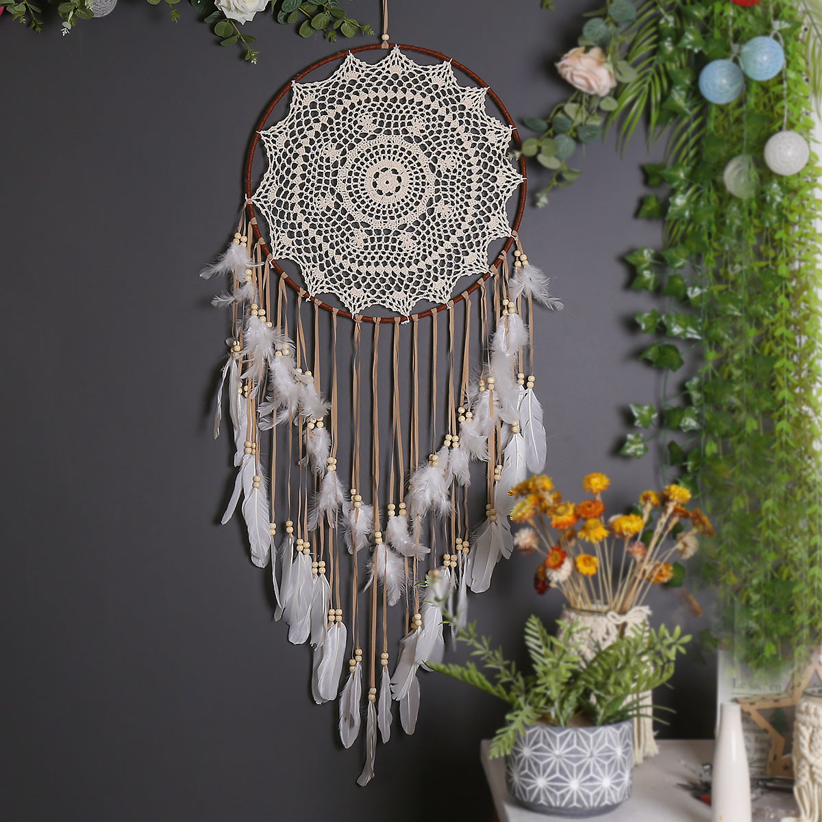 Bohemian Dreamcatcher Decorative Wall Hanging, boho wall decor