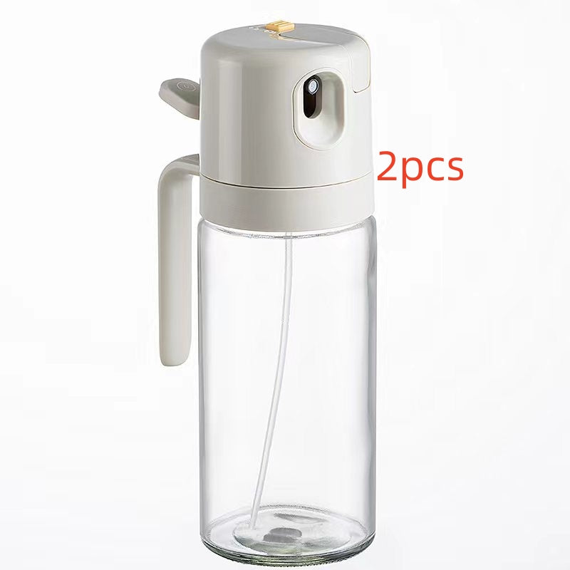 2-in-1 Glass Oil Sprayer and Dispenser, oil bottle, cooking oil sprayer and kitchen dispenser
