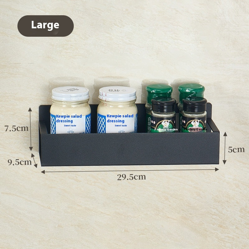 Carbon Steel Kitchen Storage Rack Options, spice rack, seasoning shelf and kitchen organizer