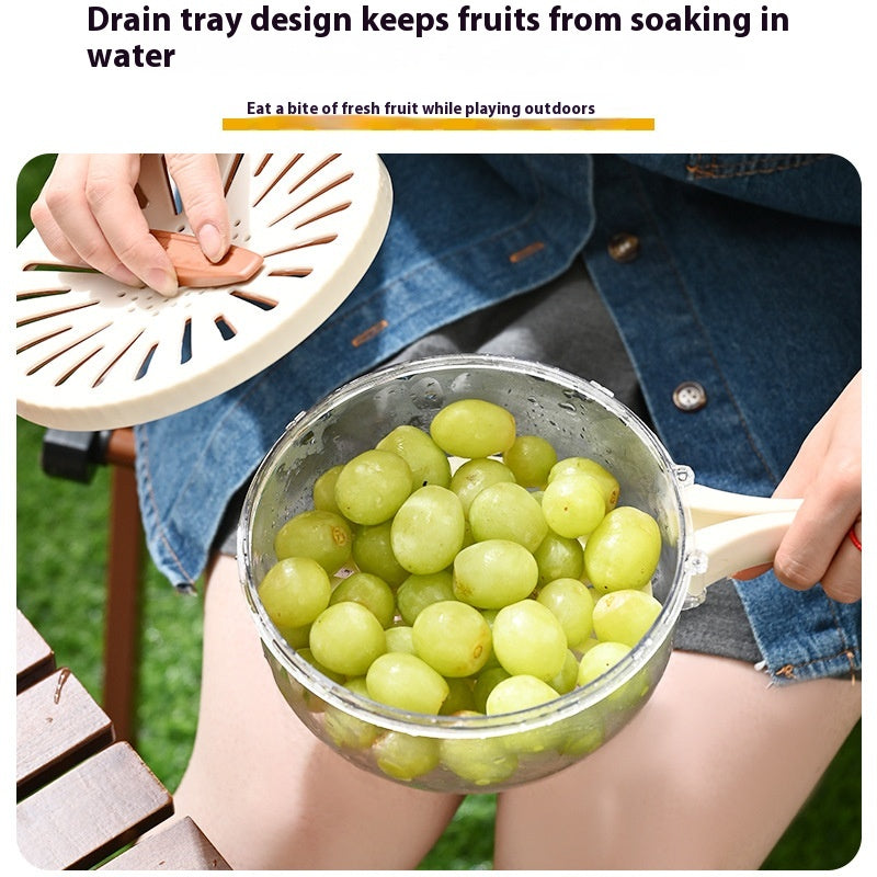 Fruit and Vegetable Drain Basket with Lid, colander, fruit basket and produce strainer