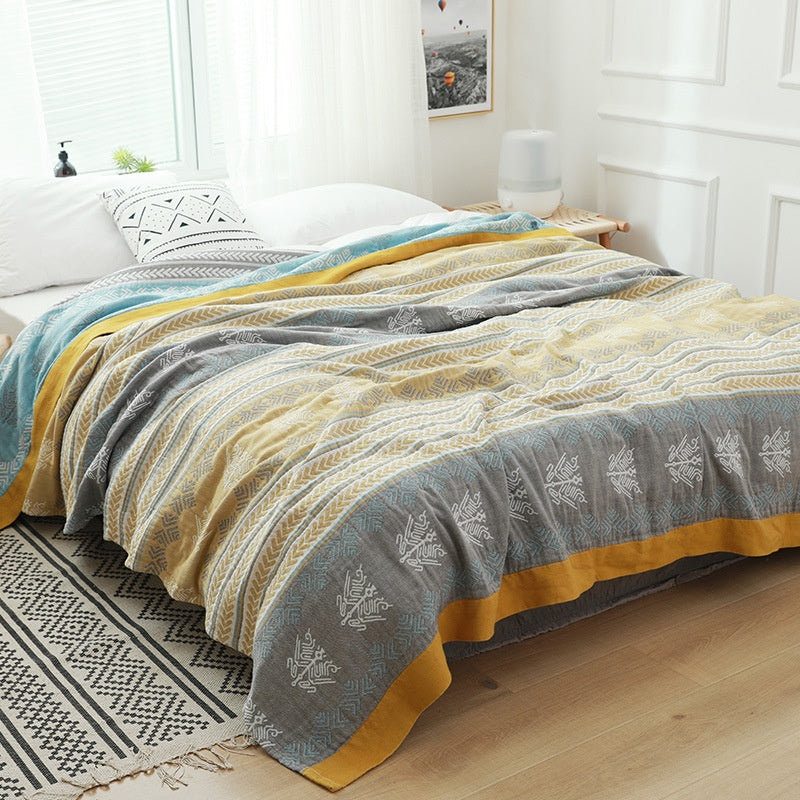 Cotton Gauze Bedspread Blanket, coverlet and gauze blanket