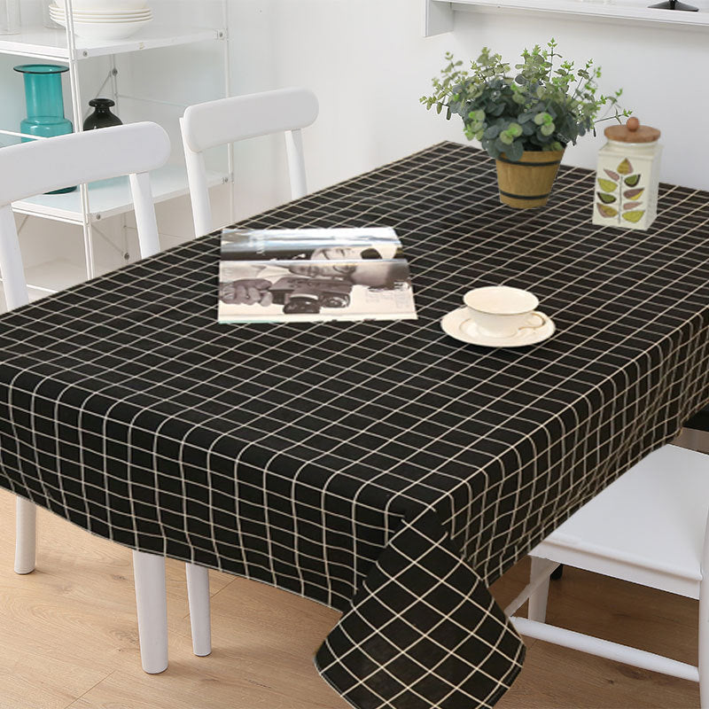Geometric Tablecloth in Gray or Yellow, table cover, dining tablecloth and party tablecloth