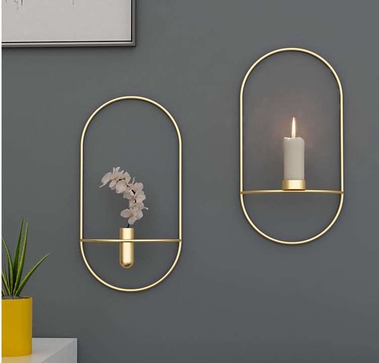Geometric Iron Candle Holder, candlestick, taper holder and table centerpiece