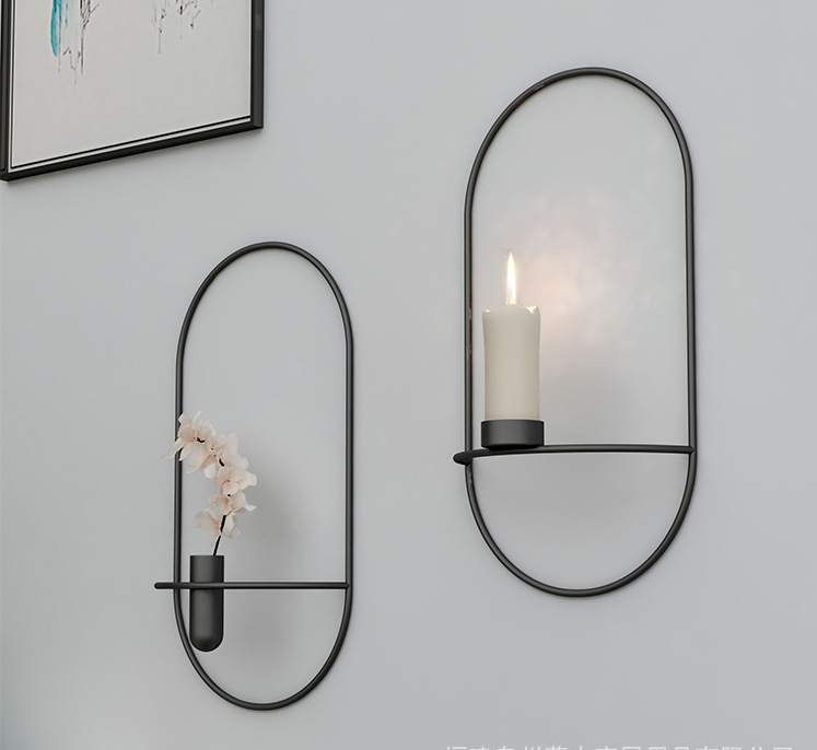 Geometric Iron Candle Holder, candlestick, taper holder and table centerpiece