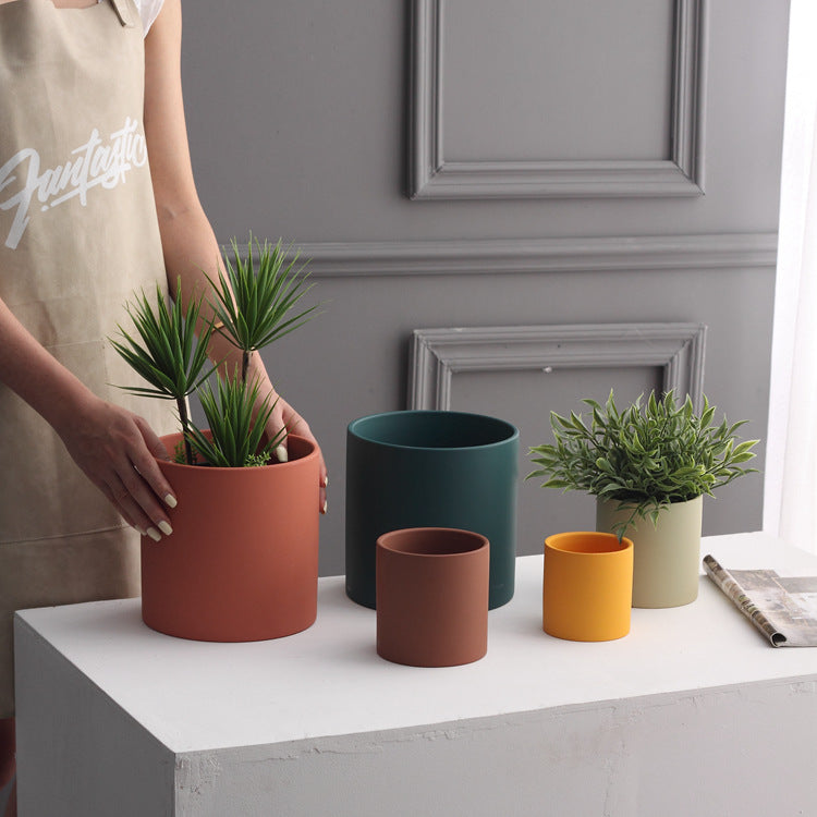 Ceramic Plant Pots with Drainage Hole, flower pot and planter