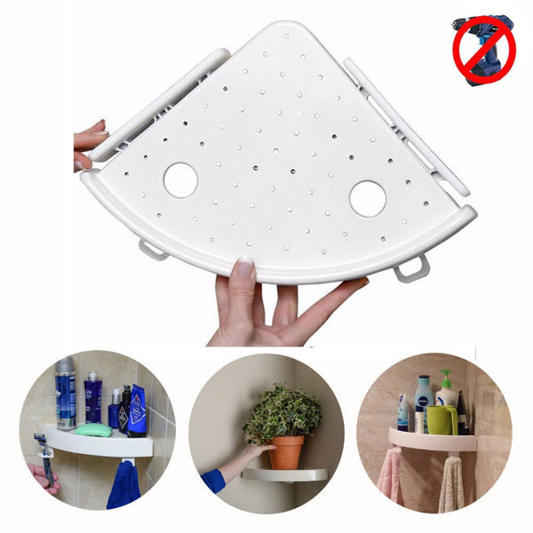 Bathroom Corner Shelf, shower organizer and suction shelf