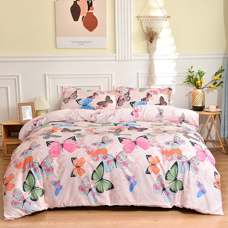 Geometric Brushed Duvet Cover, comforter cover and quilt cover