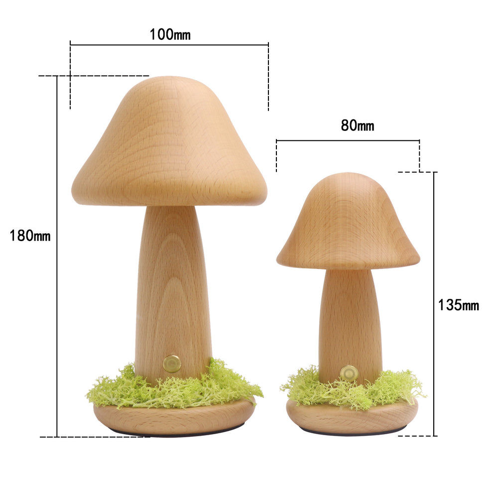 Mushroom USB-Charging Night Light, mushroom lamp, bedside night light and USB night light