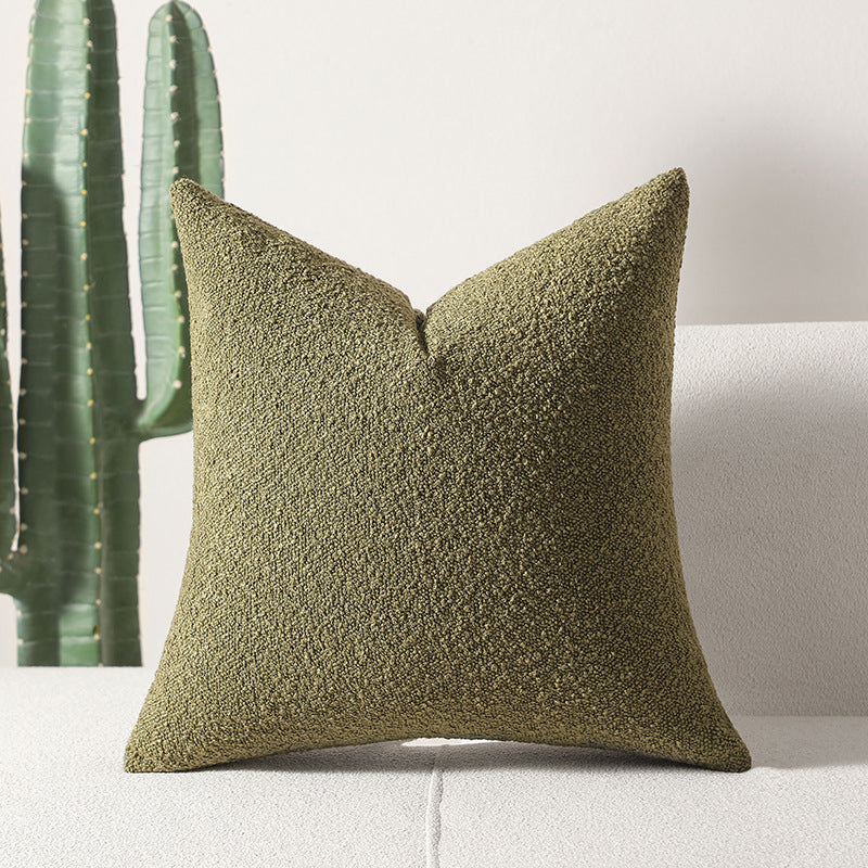 Solid-Color Chenille Pillow Cover, throw pillow cover, cushion cover and chenille pillowcase