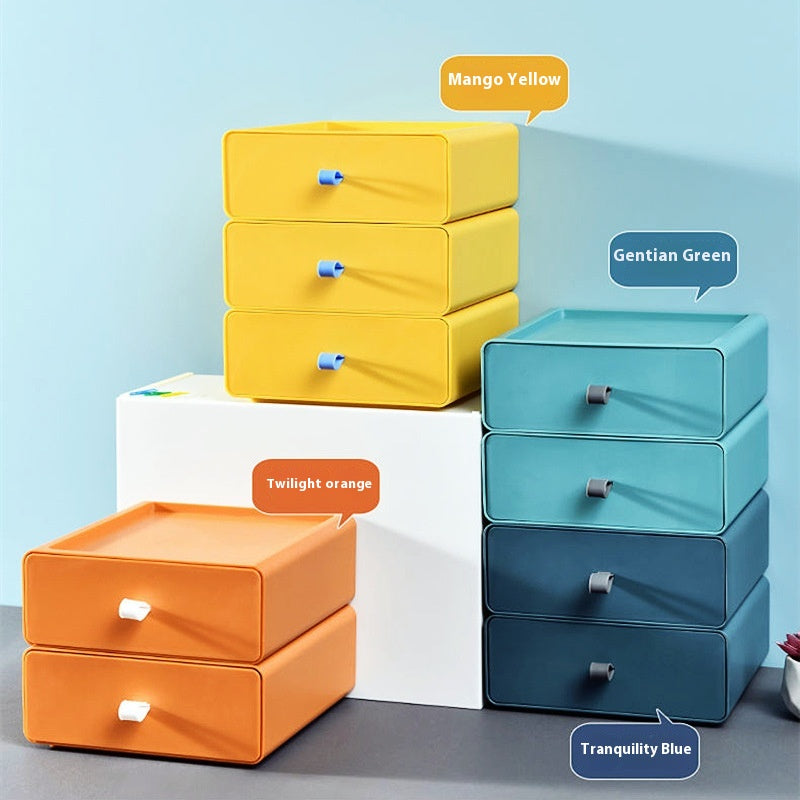 Stackable Desktop Storage Box Organizer, desk organizer, makeup organizer and drawer organizer