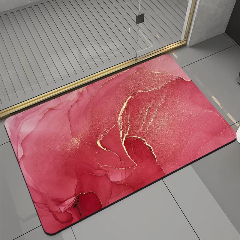 Geometric Bathroom Floor Mat, bath mat and bathroom rug