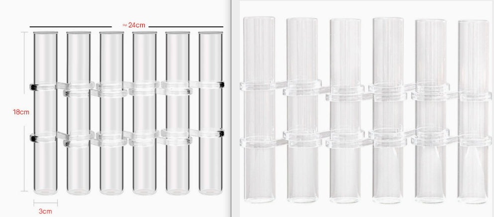 Hinged Glass Test-Tube Flower Vase, bud vase and test tube vase