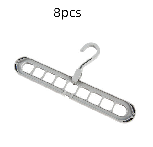 9-Hole Folding Clothes Hanger Organizer, hanger stacker, closet organizer and clothes hanger holder