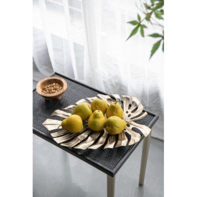 Gold Aluminum Monstera Leaf Wall Decor, product photo 5