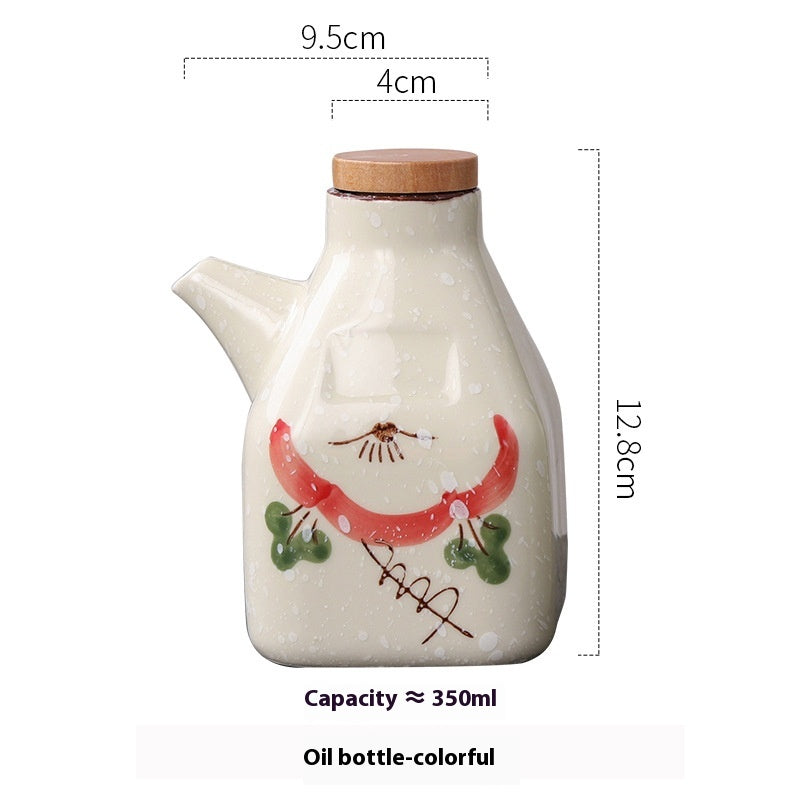 Decorative Ceramic Sauce and Oil Pot, sauce jar and condiment pot