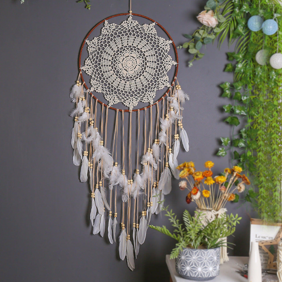 Bohemian Dreamcatcher Decorative Wall Hanging, boho wall decor