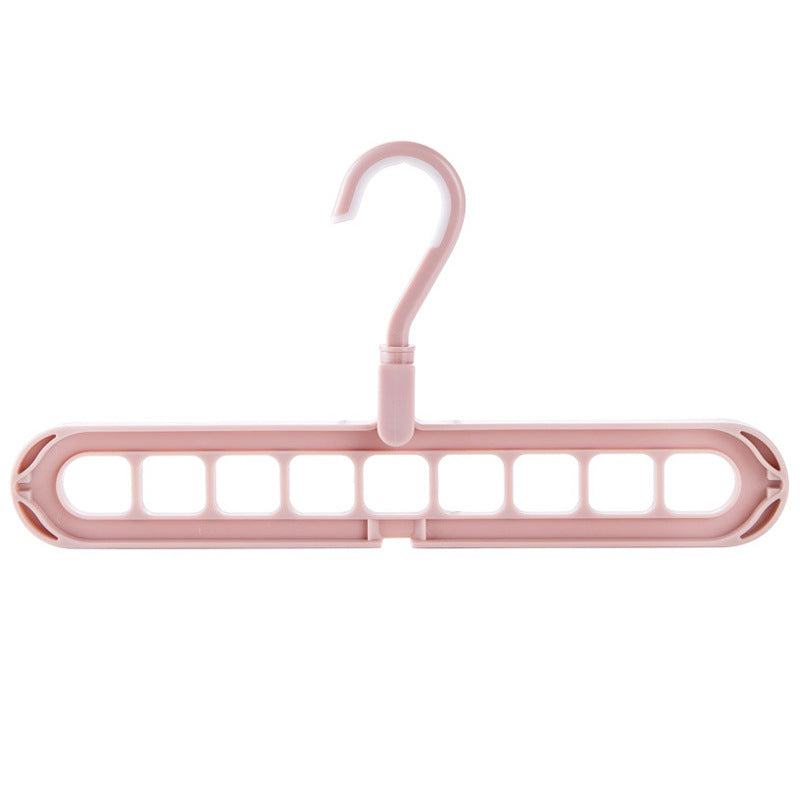 9-Hole Folding Clothes Hanger Organizer, hanger stacker, closet organizer and clothes hanger holder