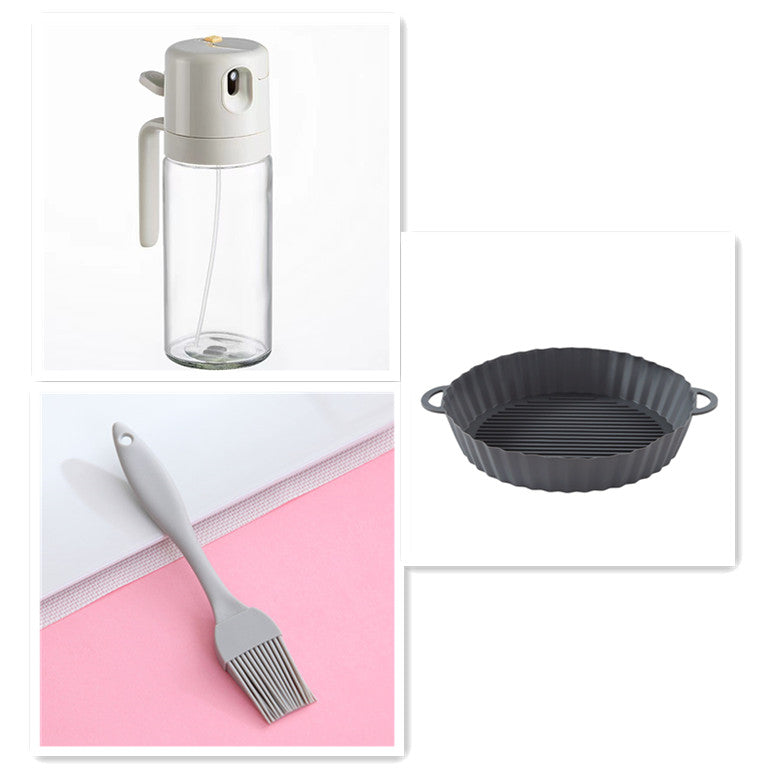 2-in-1 Glass Oil Sprayer and Dispenser, oil bottle, cooking oil sprayer and kitchen dispenser
