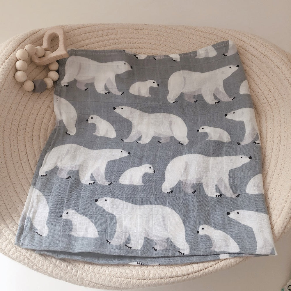 Orange Printed Bamboo-Fiber and Cotton Blanket, throw blanket, sofa blanket and bed blanket