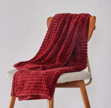 Solid-Color Polyester Sofa and Bed Blanket, throw blanket and sofa blanket