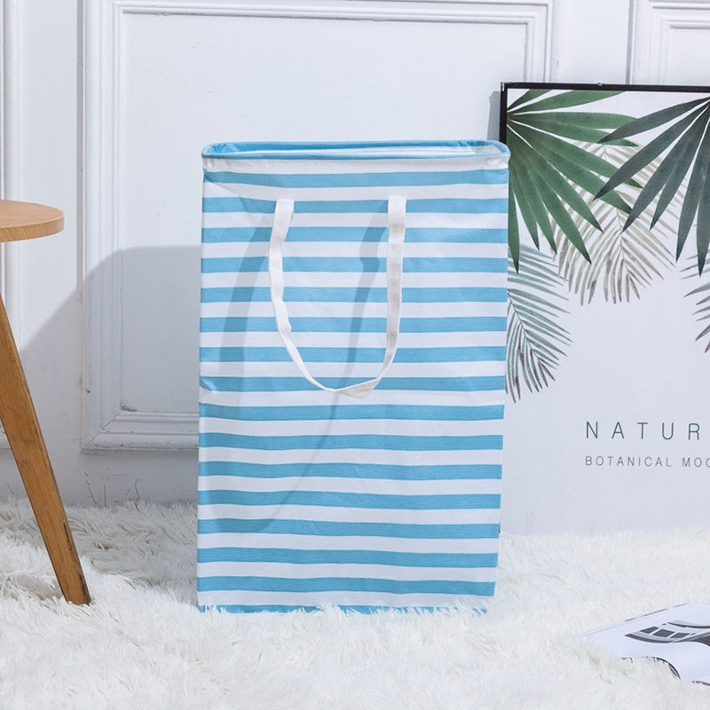 Foldable Fabric Laundry Basket in Stripes and Patterns, laundry hamper, clothes basket and storage basket