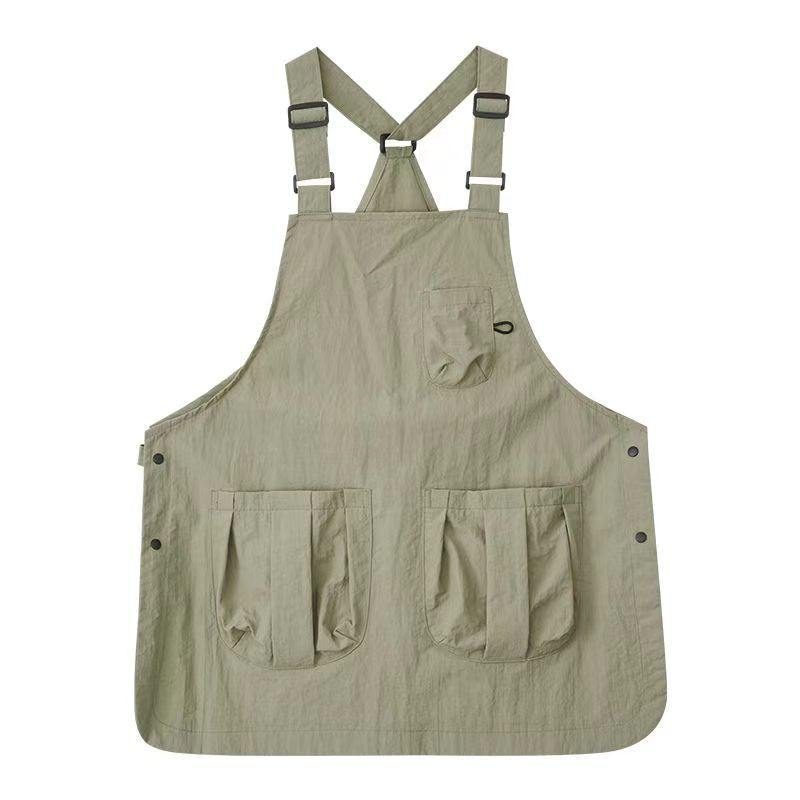 Taslan Kitchen Apron in Black or Khaki, cooking apron and chef apron