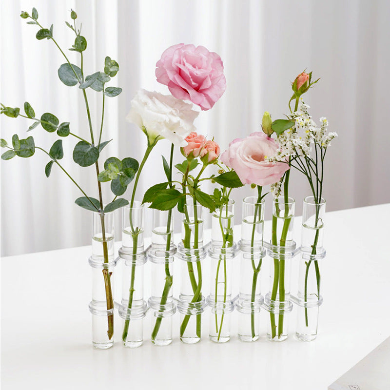 Hinged Glass Test-Tube Flower Vase, bud vase and test tube vase