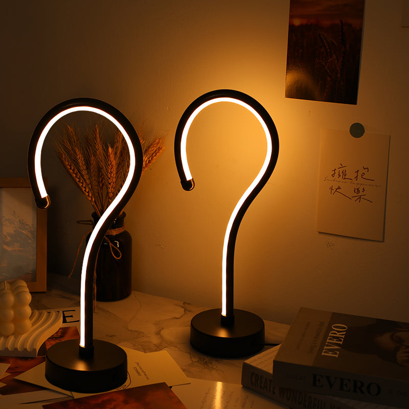 Question Mark Desk Lamp, USB table lamp and bedside lamp