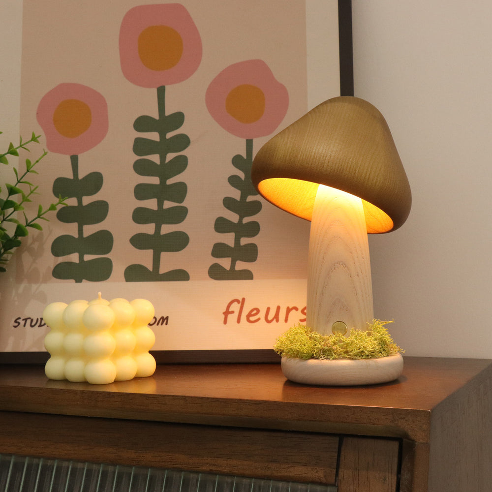 Mushroom USB-Charging Night Light, mushroom lamp, bedside night light and USB night light