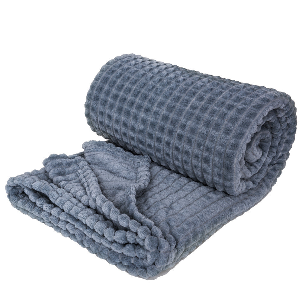 Solid-Color Polyester Sofa and Bed Blanket, throw blanket and sofa blanket