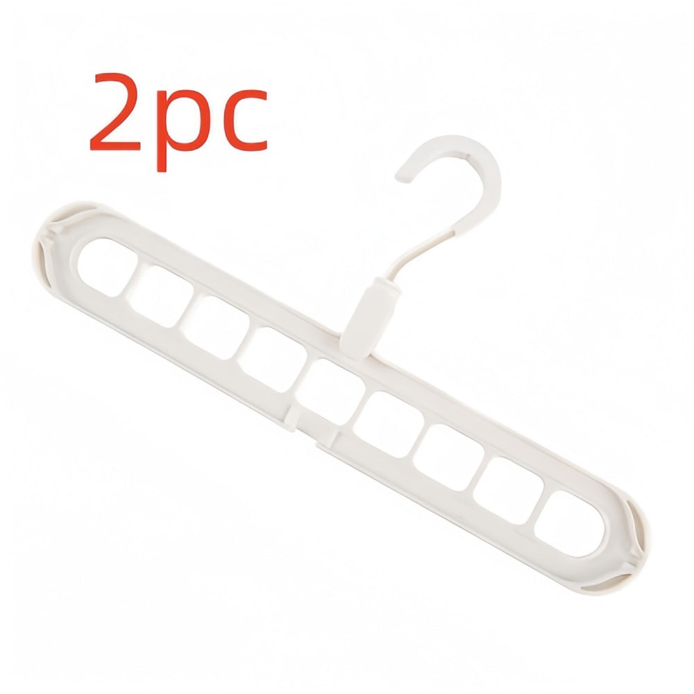 9-Hole Folding Clothes Hanger Organizer, hanger stacker, closet organizer and clothes hanger holder