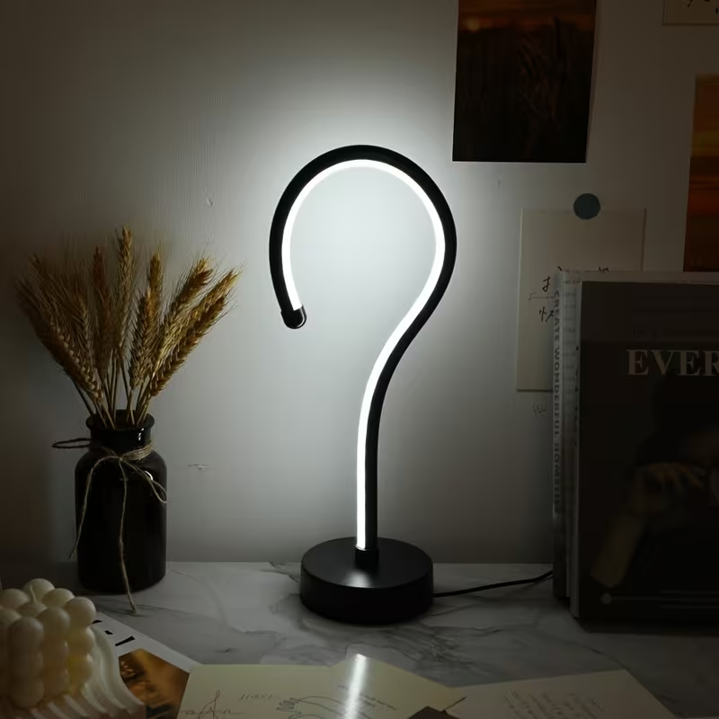 Question Mark Desk Lamp, USB table lamp and bedside lamp