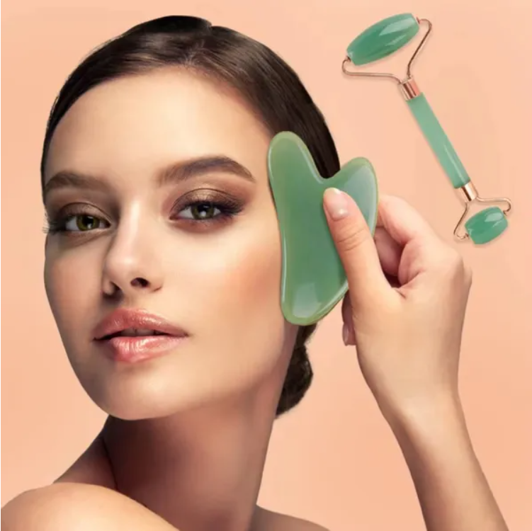Gua Sha Board, facial massage stone and skin care tool