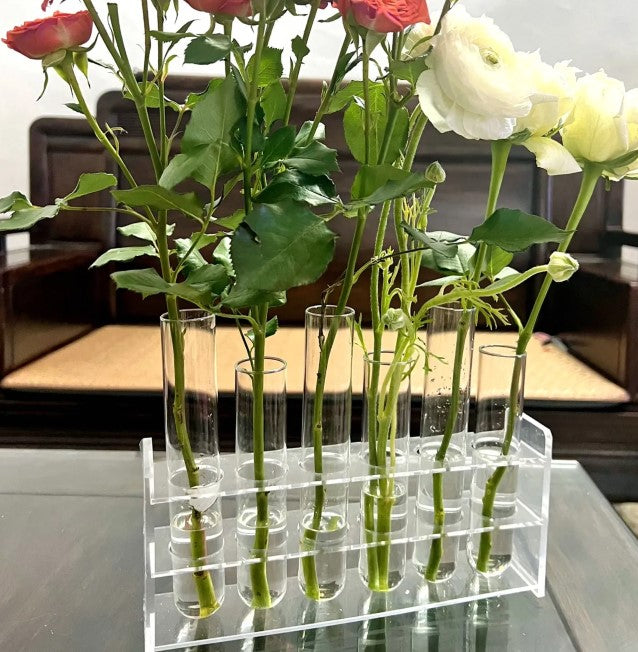 Hinged Glass Test-Tube Flower Vase, bud vase and test tube vase