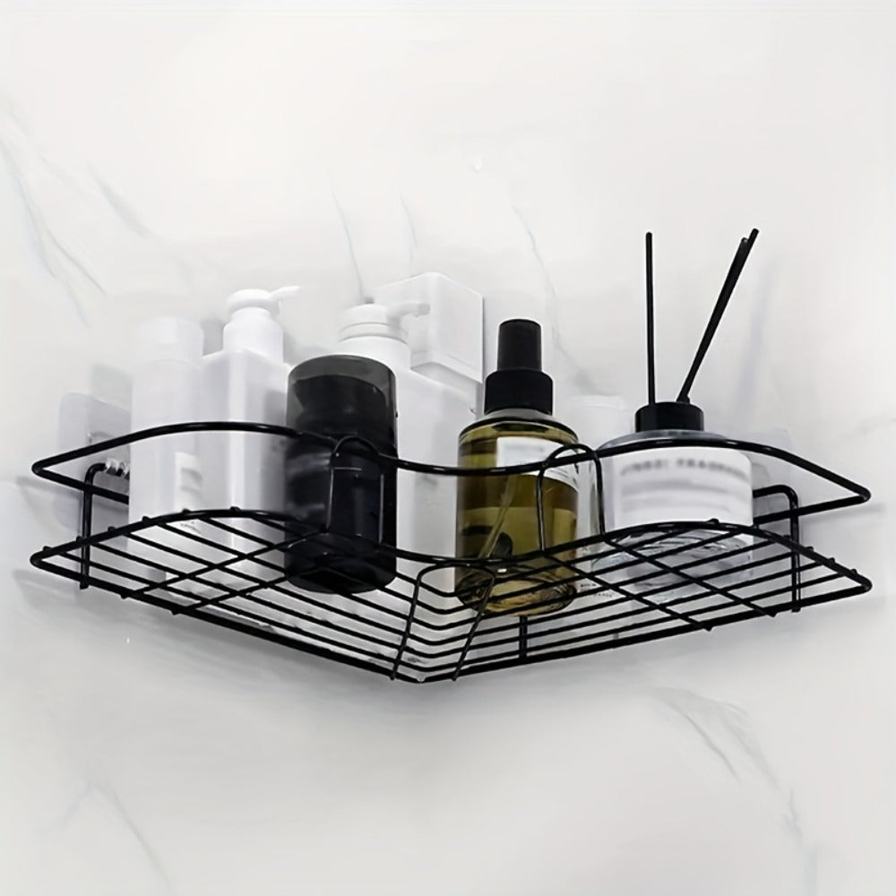 Wall-Mounted Shower Caddy, bathroom shelf and triangle storage rack