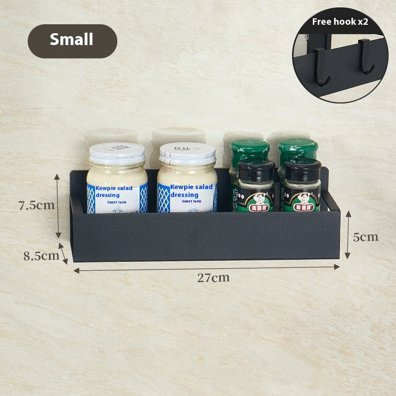 Carbon Steel Kitchen Storage Rack Options, spice rack, seasoning shelf and kitchen organizer