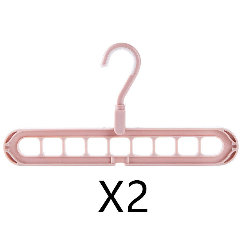 9-Hole Folding Clothes Hanger Organizer, hanger stacker, closet organizer and clothes hanger holder