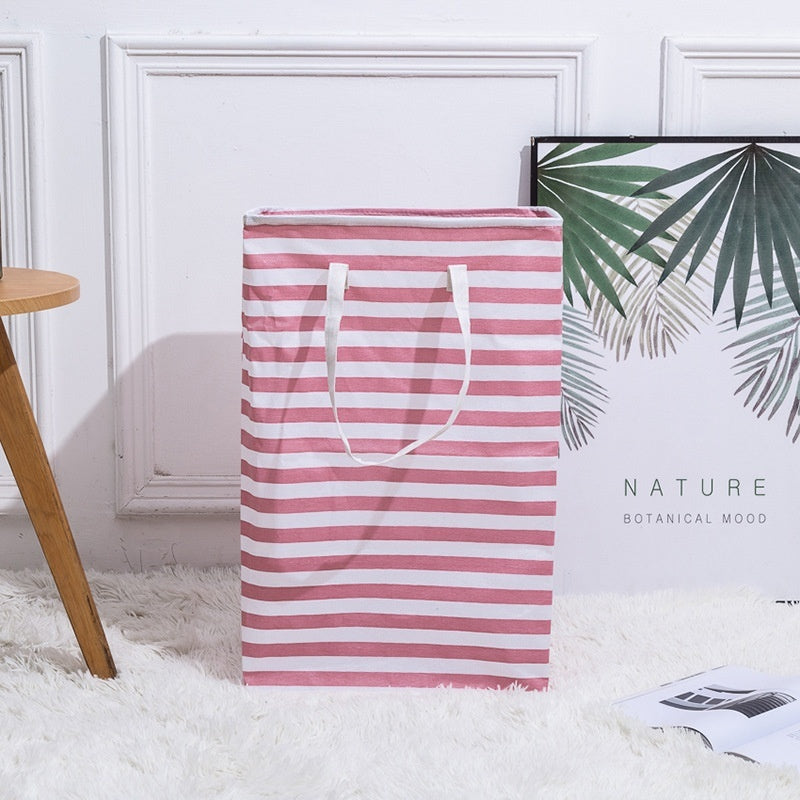 Foldable Fabric Laundry Basket in Stripes and Patterns, laundry hamper, clothes basket and storage basket