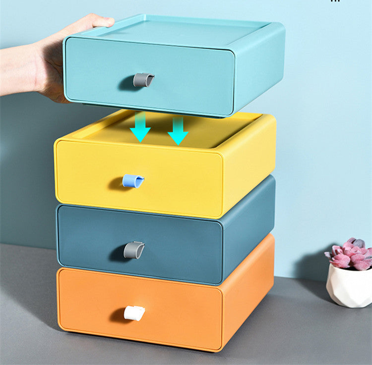 Stackable Desktop Storage Box Organizer, desk organizer, makeup organizer and drawer organizer