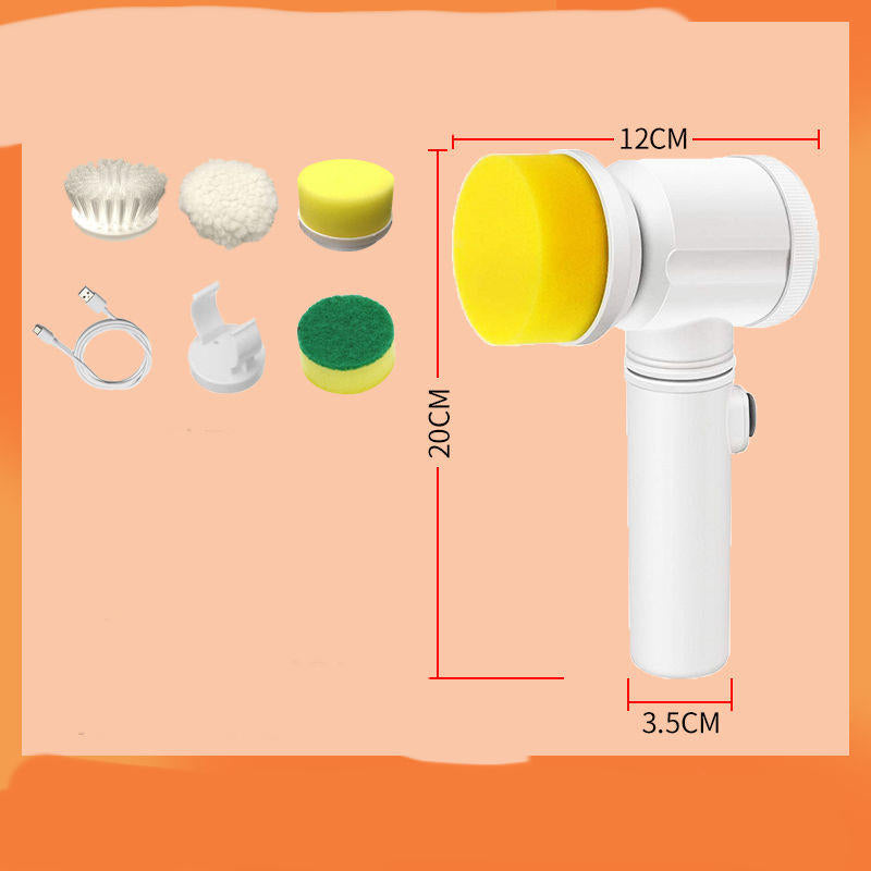 Electric Kitchen Cleaning Brush and Head Options, electric scrubber and kitchen brush