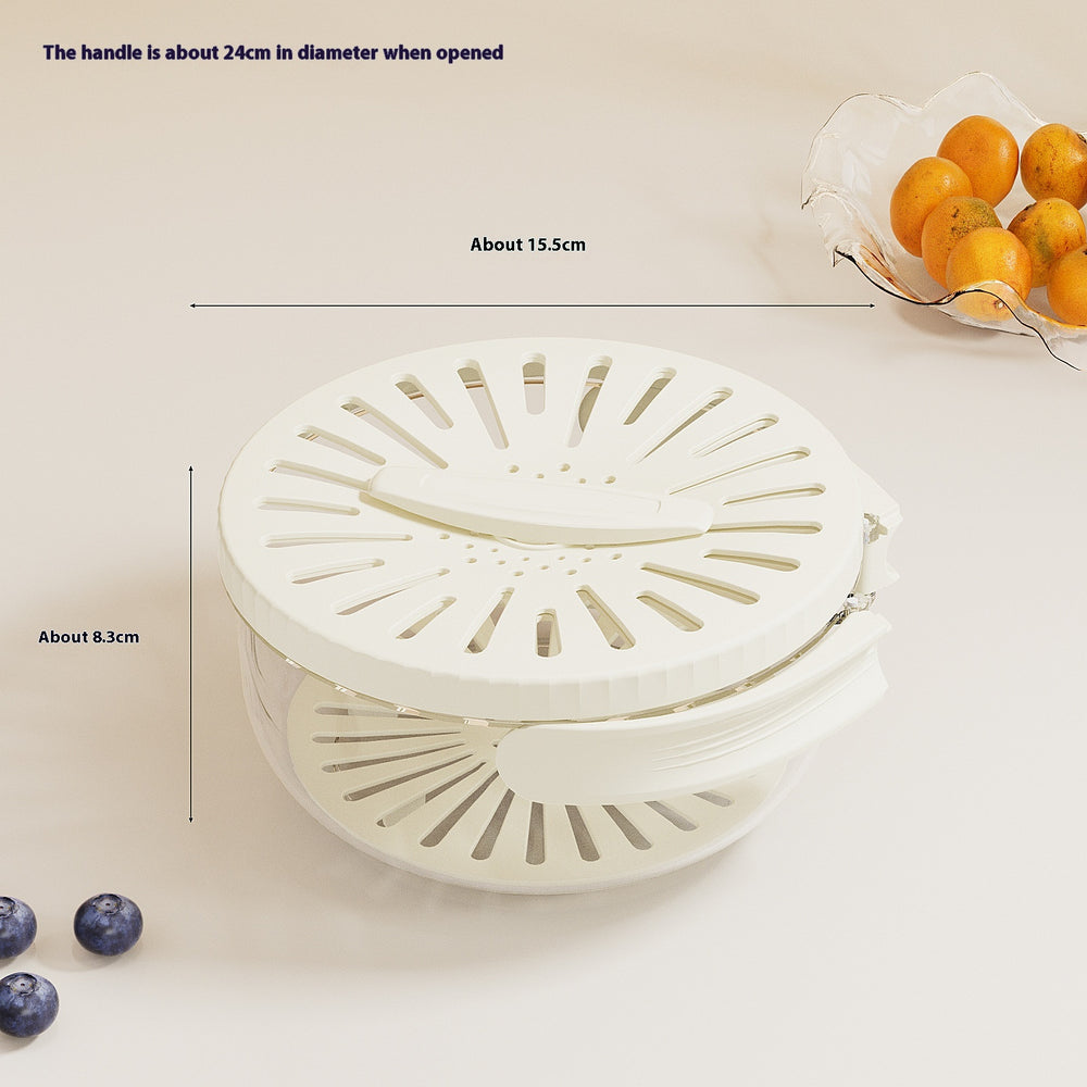 Fruit and Vegetable Drain Basket with Lid, colander, fruit basket and produce strainer