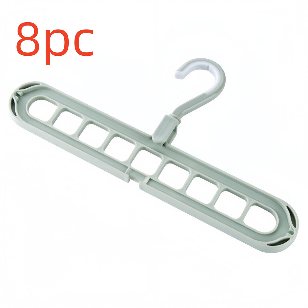 9-Hole Folding Clothes Hanger Organizer, hanger stacker, closet organizer and clothes hanger holder