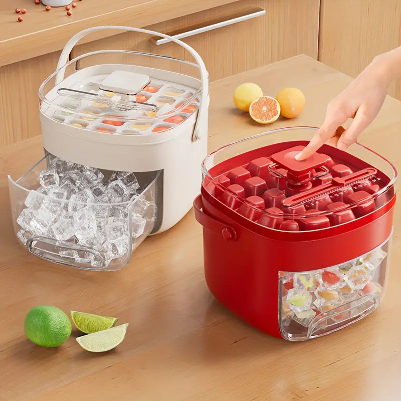 Press-Release Ice Cube Tray and Storage Options, ice tray and ice cube mold