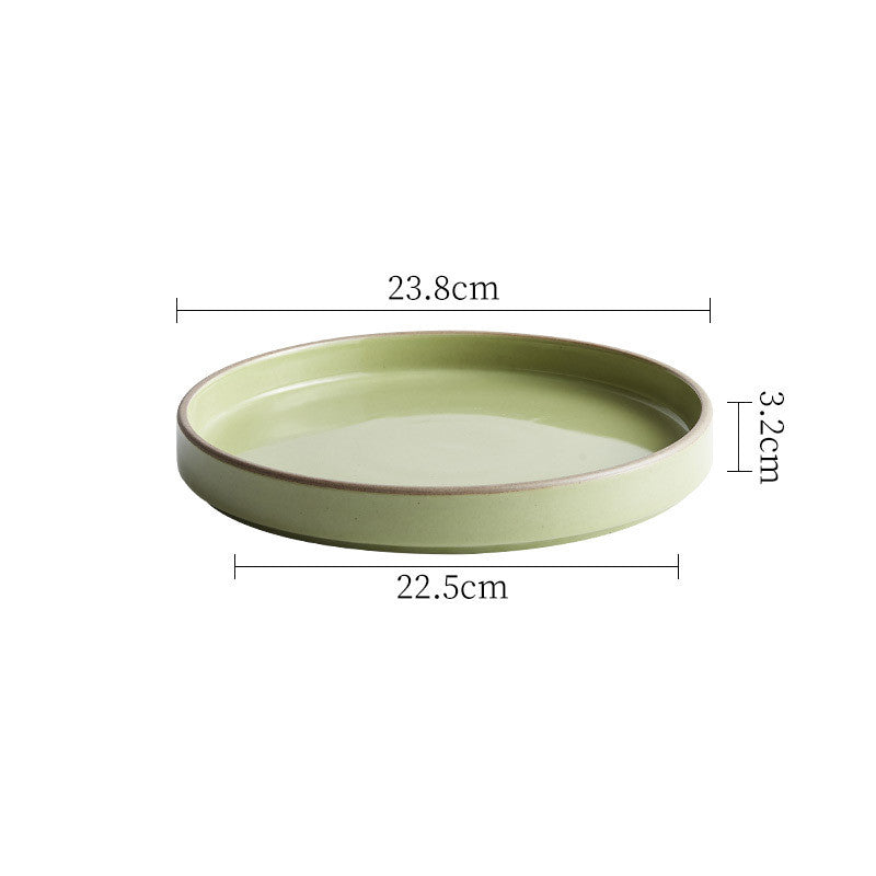 Solid-Color Ceramic Bowls and Plates, dinnerware, serving bowl and salad plate