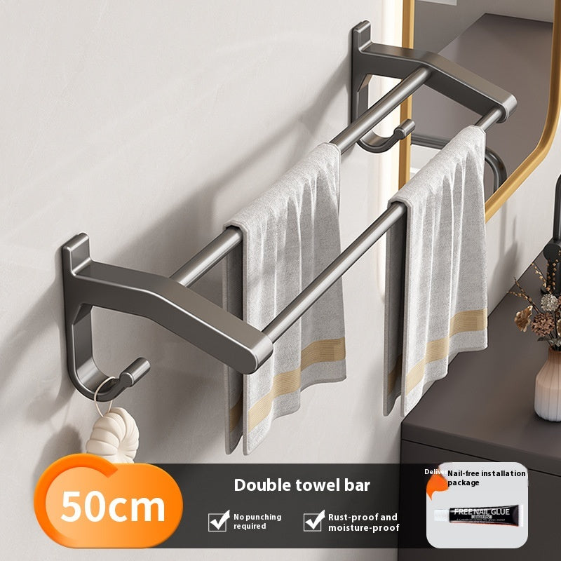 Gun Gray Bathroom Towel Rack and Accessory Options, towel bar, bathroom shelf and towel holder