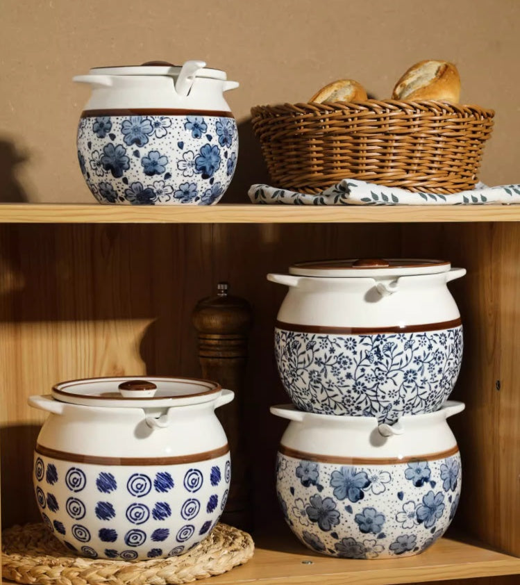 Ceramic Kitchen Seasoning Jar with Lid, spice jar, canister and condiment jar