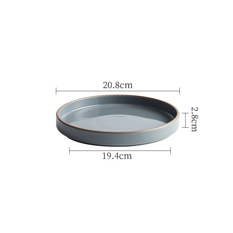 Solid-Color Ceramic Bowls and Plates, dinnerware, serving bowl and salad plate