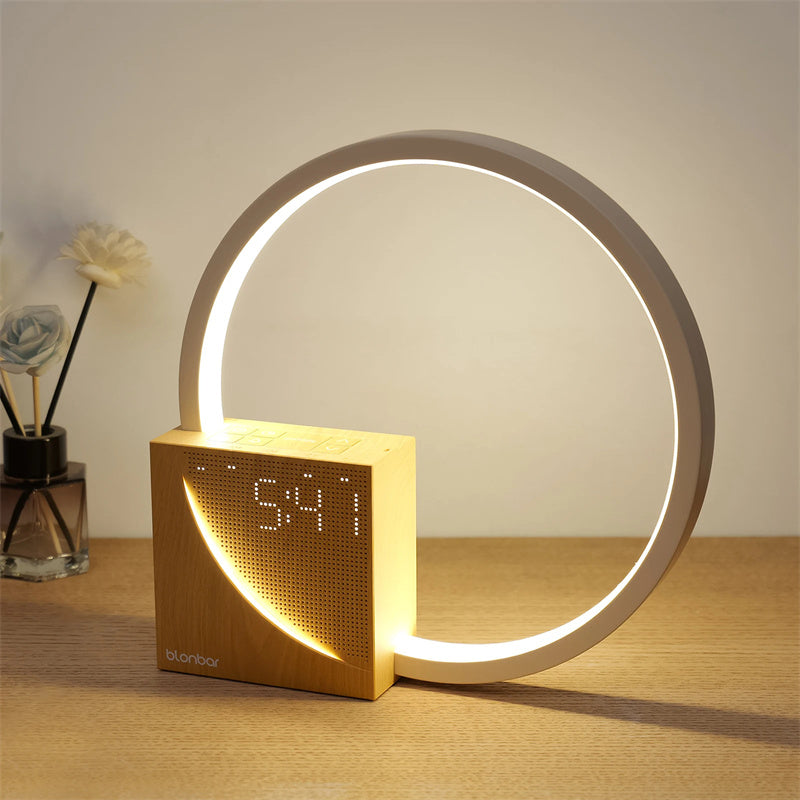 Touch Bedside Lamp with Alarm Clock and Nature Sounds, alarm clock lamp and touch lamp