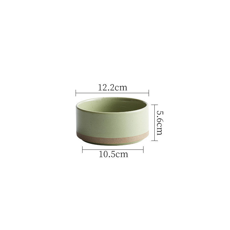 Solid-Color Ceramic Bowls and Plates, dinnerware, serving bowl and salad plate